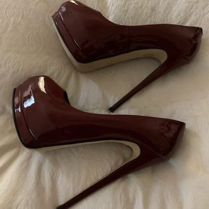 Burgundy Giuseppe zanotti heels